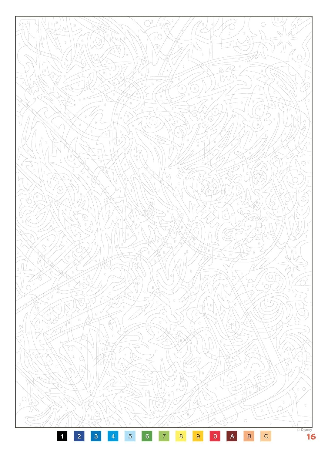 Mystery Colouring Classics Disney Color by Number Book – Reveal Iconic Disney Characters with Hidden Picture Art Pages