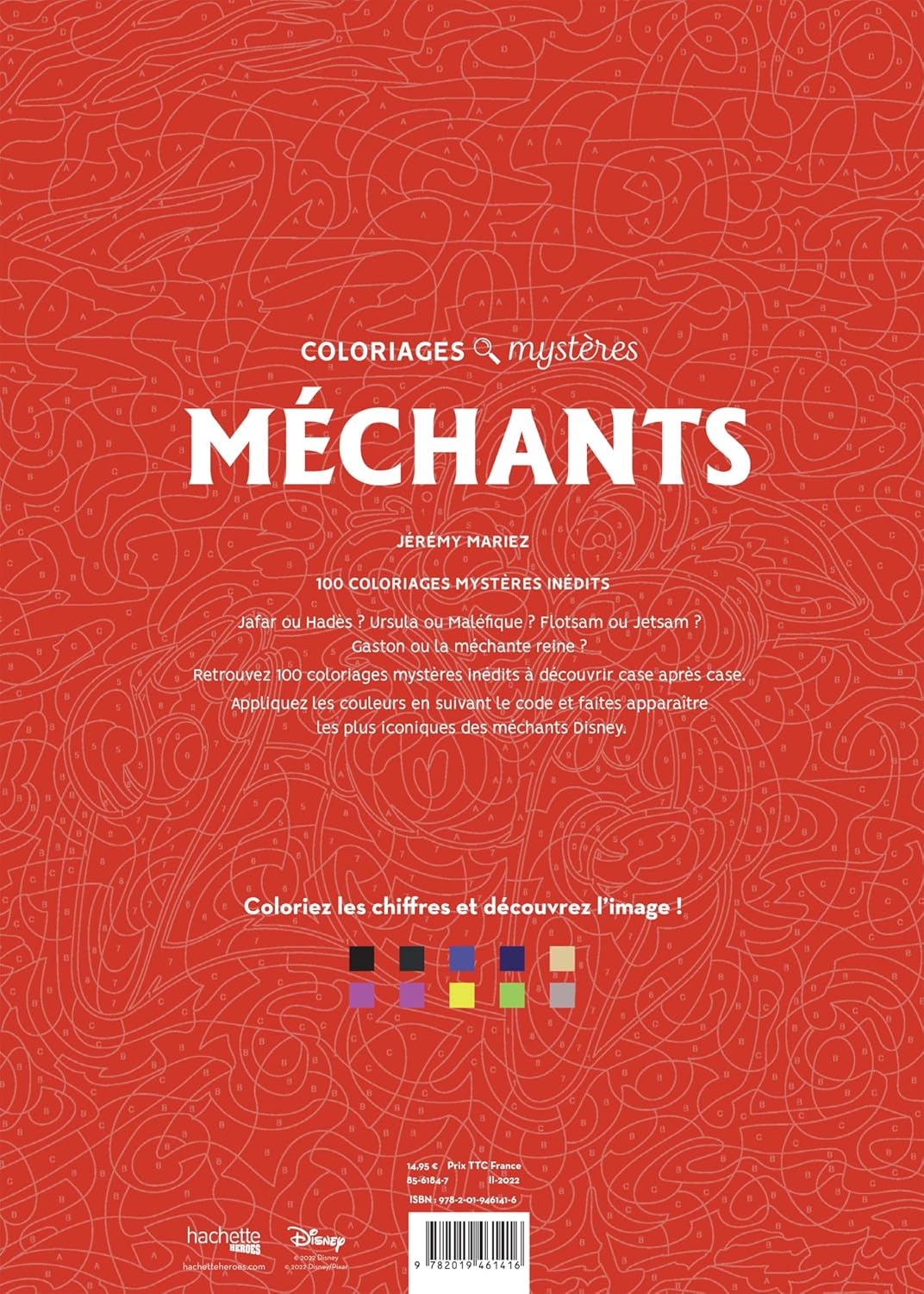 Coloriages Mystères Disney – Méchants | Livre de Coloriage Adulte & Enfant | Dessins Cachés des Villains Disney à Révéler | Cadeau Créatif