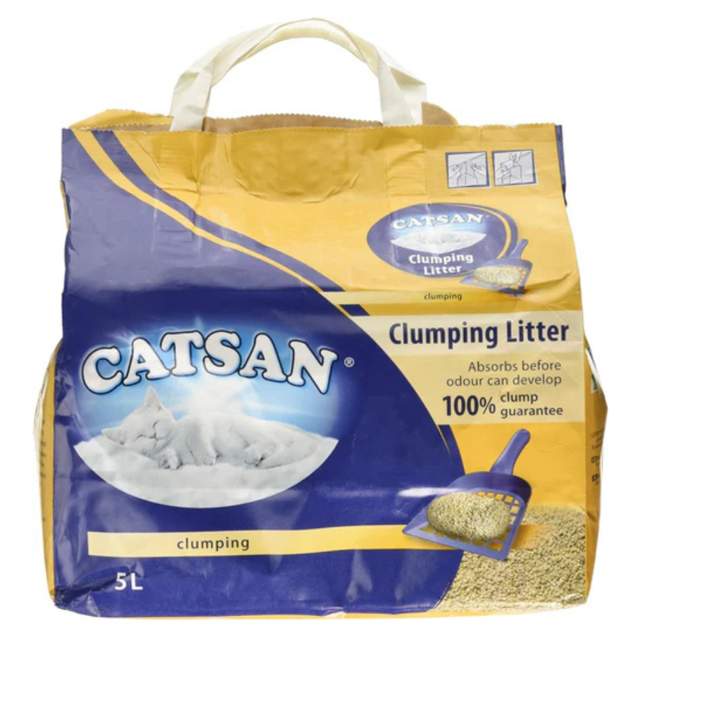 Catsan Ultra Plus Clumping Cat Litter, 100% natural, absorbent, 5L