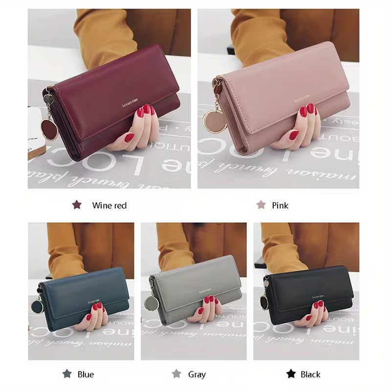 Fashion Women Wallets Long Multifunctional Purse Cool Female Clutch Card Holder