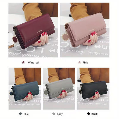 Fashion Women Wallets Long Multifunctional Purse Cool Female Clutch Card Holder