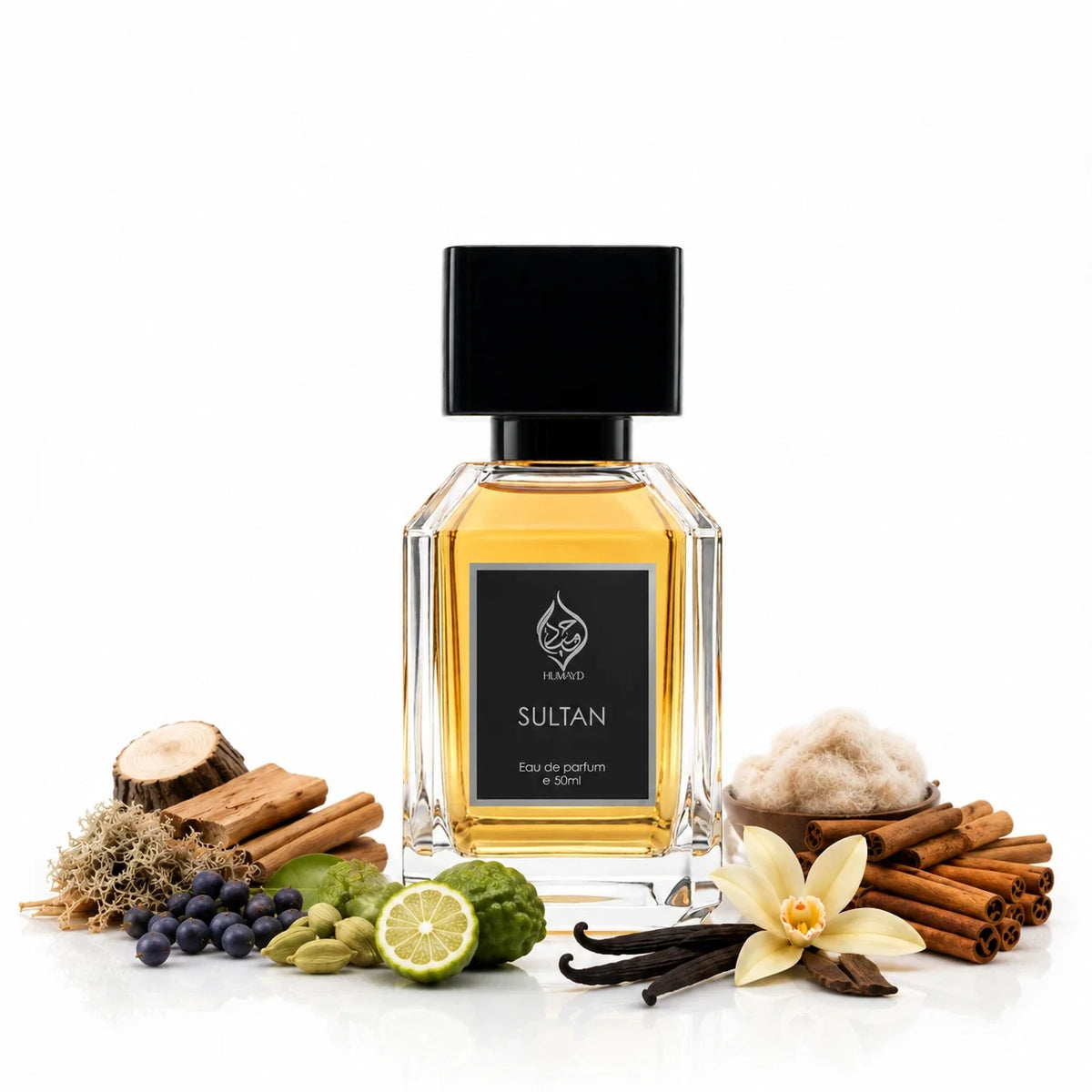 Sultan Perfume for Men - Arabian Woody Warm Spicy Fragrance 50ml