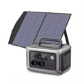 Portable Power Station 600W 299Wh LiFePO4 Battery with 100W Solar Panel Bundle