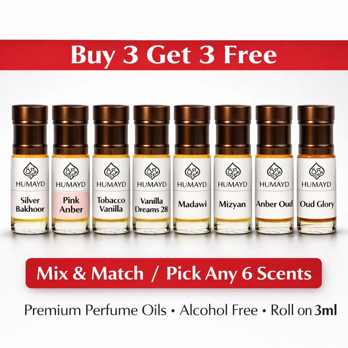 Unisex Concentrated Perfume Oil - 3ml Roll-On Attar Fragrance Selection