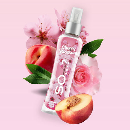 Body Mist by So…? Womens Fresh Floral, Cherry Blossom, Pink Grapefruit Body Spray Mixed Fragrance 100ml Bundle (Pack of 3)