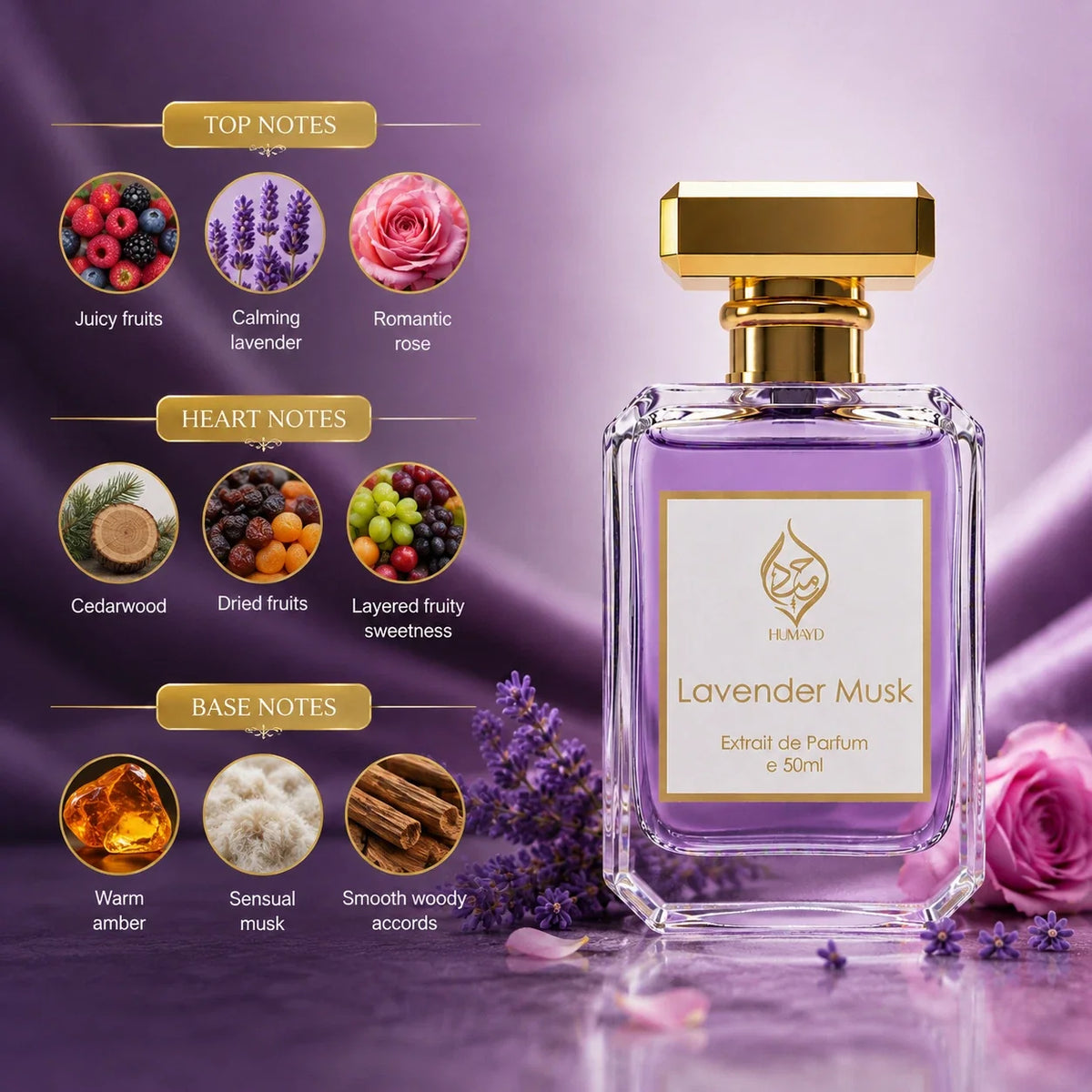 Lavender Musk Extrait de Parfum Women's | Floral Fruity Fragrance 50ml