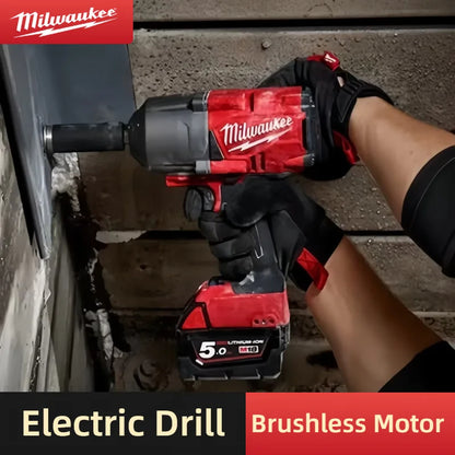 Milwaukee 1300Nm Brushless Cordless Impact Wrench 18V, 1/2" Square Drive, High Torque Power Tool