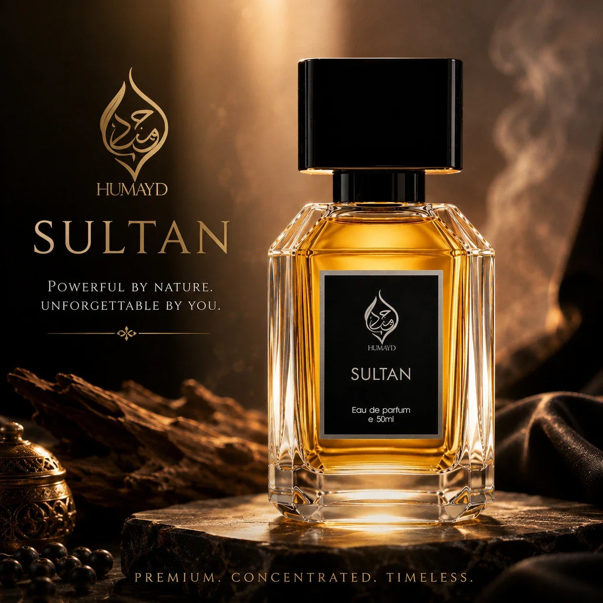 Sultan Perfume for Men - Arabian Woody Warm Spicy Fragrance 50ml