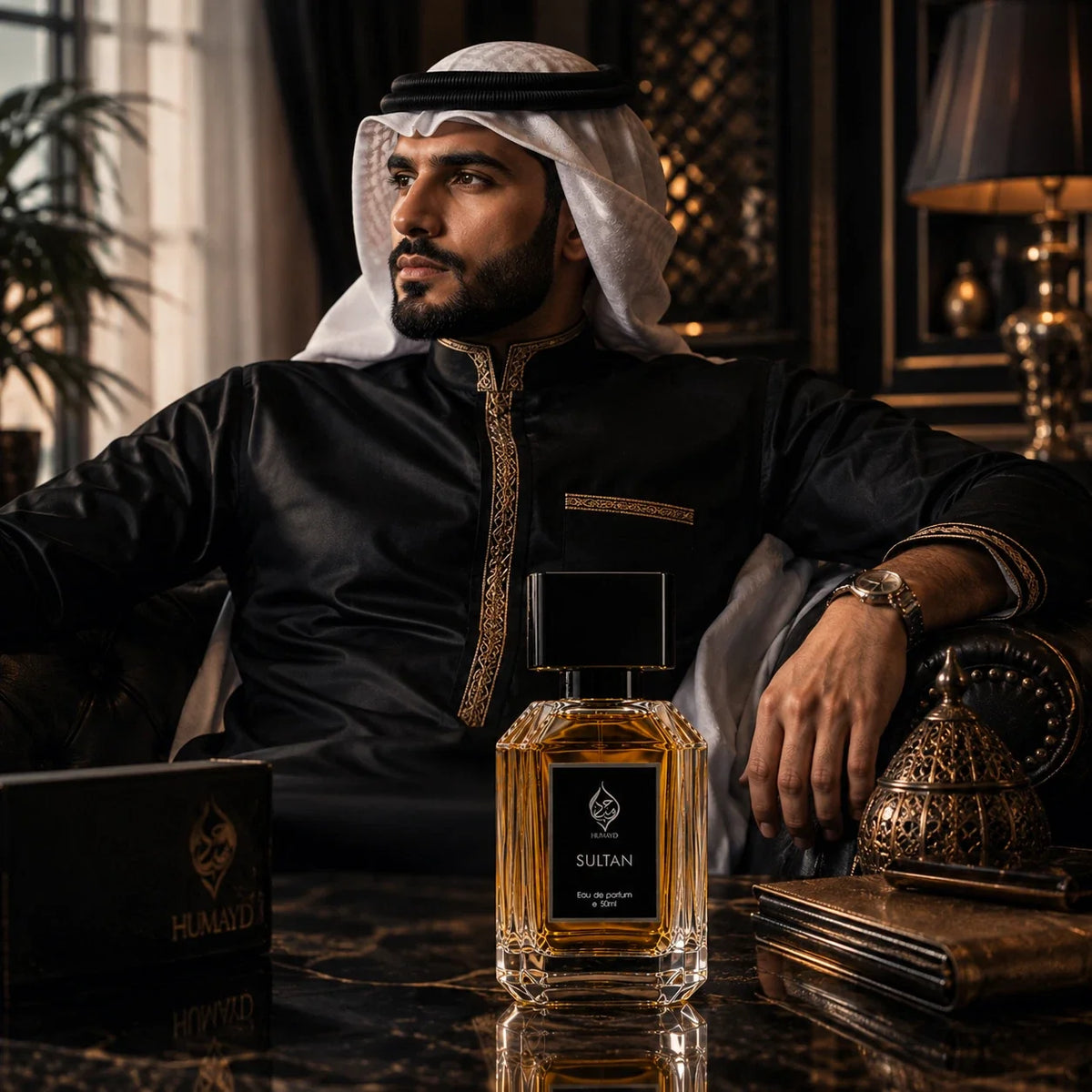 Sultan Perfume for Men - Arabian Woody Warm Spicy Fragrance 50ml