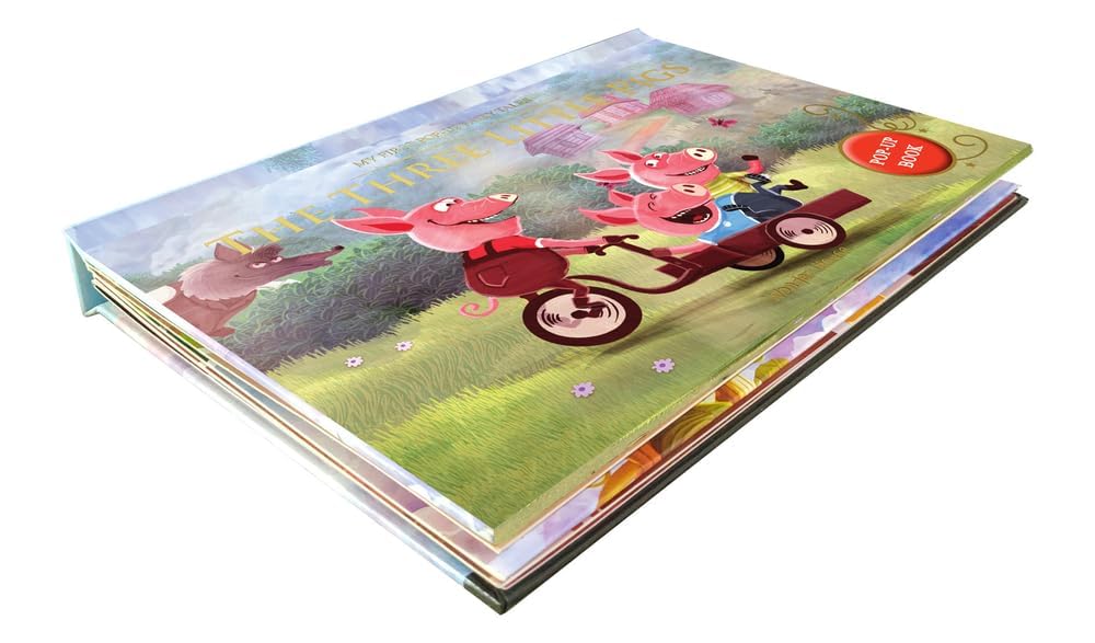 My First Pop-Up Fairy Tales – Three Little Pigs | Interactive 3D Pop-Up Book for Children | Classic Story Book for Kids | Early Learning Gift