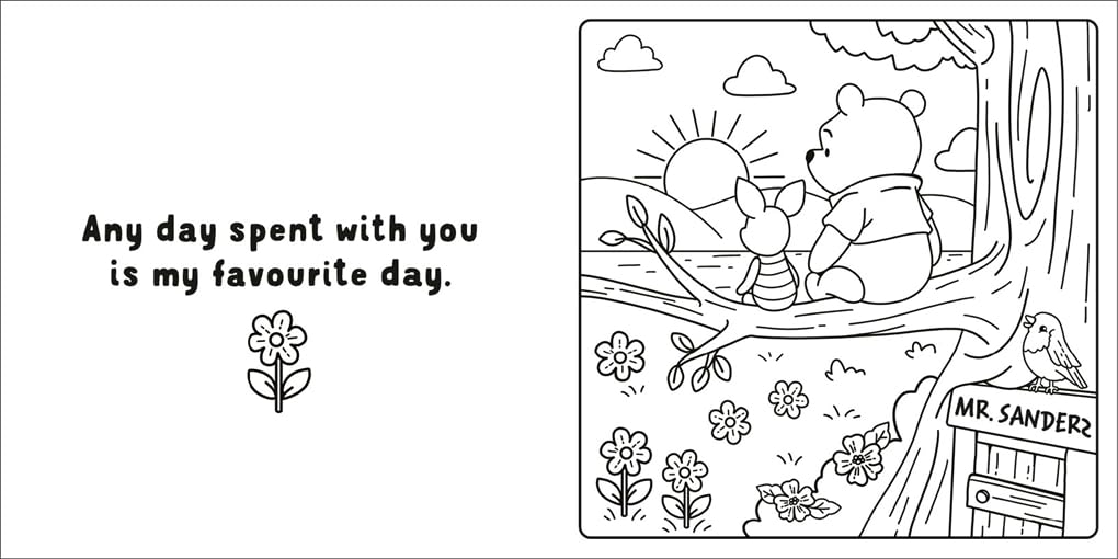 Disney Winnie the Pooh: A Cute and Cosy Colouring Book for Kids & Adults | Relaxing Disney Coloring Pages Featuring Pooh & Friends