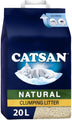 Natural Clumping Cat Litter 20L - Biodegradable Odor Control Clay