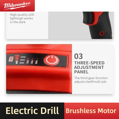 Milwaukee 1300Nm Brushless Cordless Impact Wrench 18V, 1/2" Square Drive, High Torque Power Tool