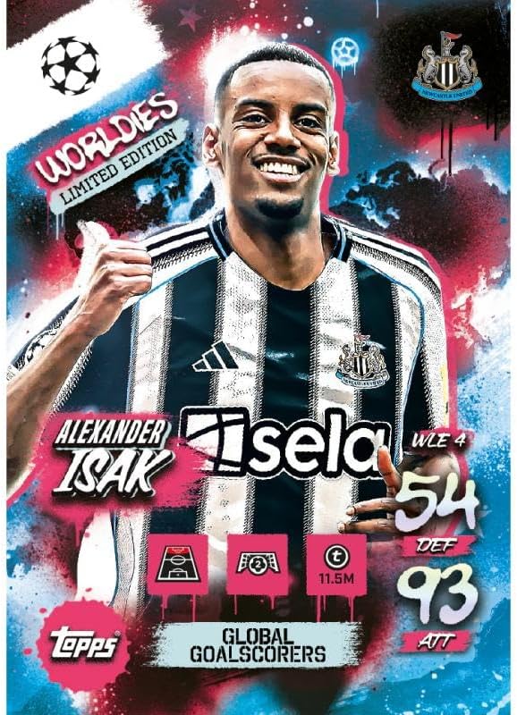 Topps Match Attax 2025/26 Mini Tin Bundle (4 Tins) – World Beaters, Global Goalscorers, Homegrown Heroes & International Icons | UEFA Trading Cards