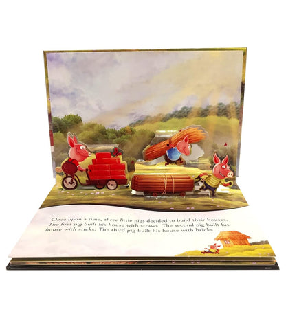 My First Pop-Up Fairy Tales – Three Little Pigs | Interactive 3D Pop-Up Book for Children | Classic Story Book for Kids | Early Learning Gift