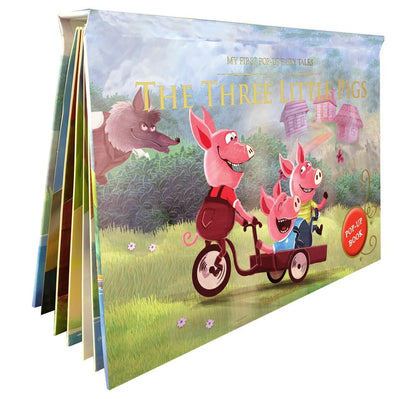 My First Pop-Up Fairy Tales – Three Little Pigs | Interactive 3D Pop-Up Book for Children | Classic Story Book for Kids | Early Learning Gift