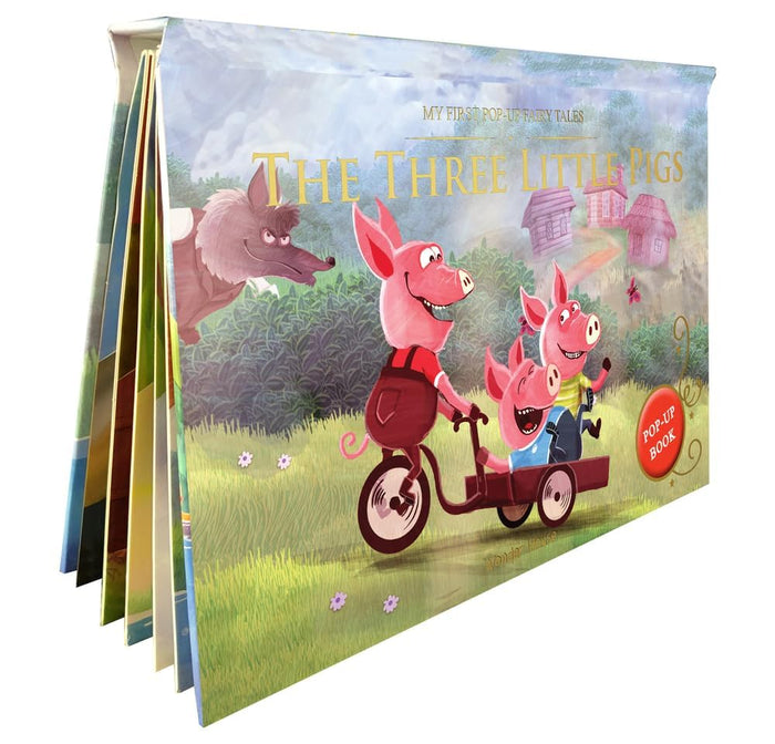 My First Pop-Up Fairy Tales – Three Little Pigs | Interactive 3D Pop-Up Book for Children | Classic Story Book for Kids | Early Learning Gift