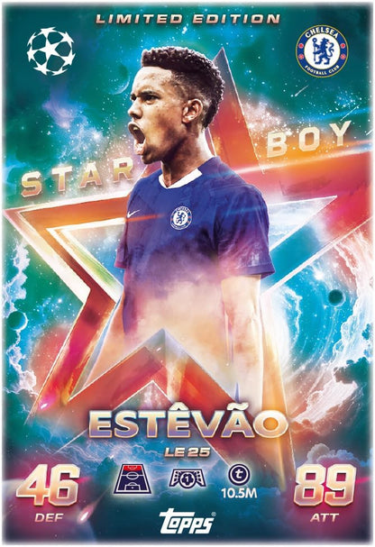 Topps UCC Match Attax 2025/26 - Mega Tin - Warriors - contains 45 Match Attax cards plus 3 exclusive Gladiators LE cards.