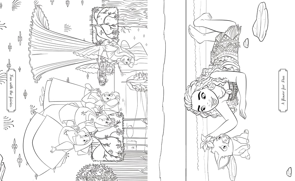 Disney Princess: The Ultimate Colouring Book for Kids | Magical Coloring Pages Featuring Classic Disney Princess Characters | Creative Activity Book