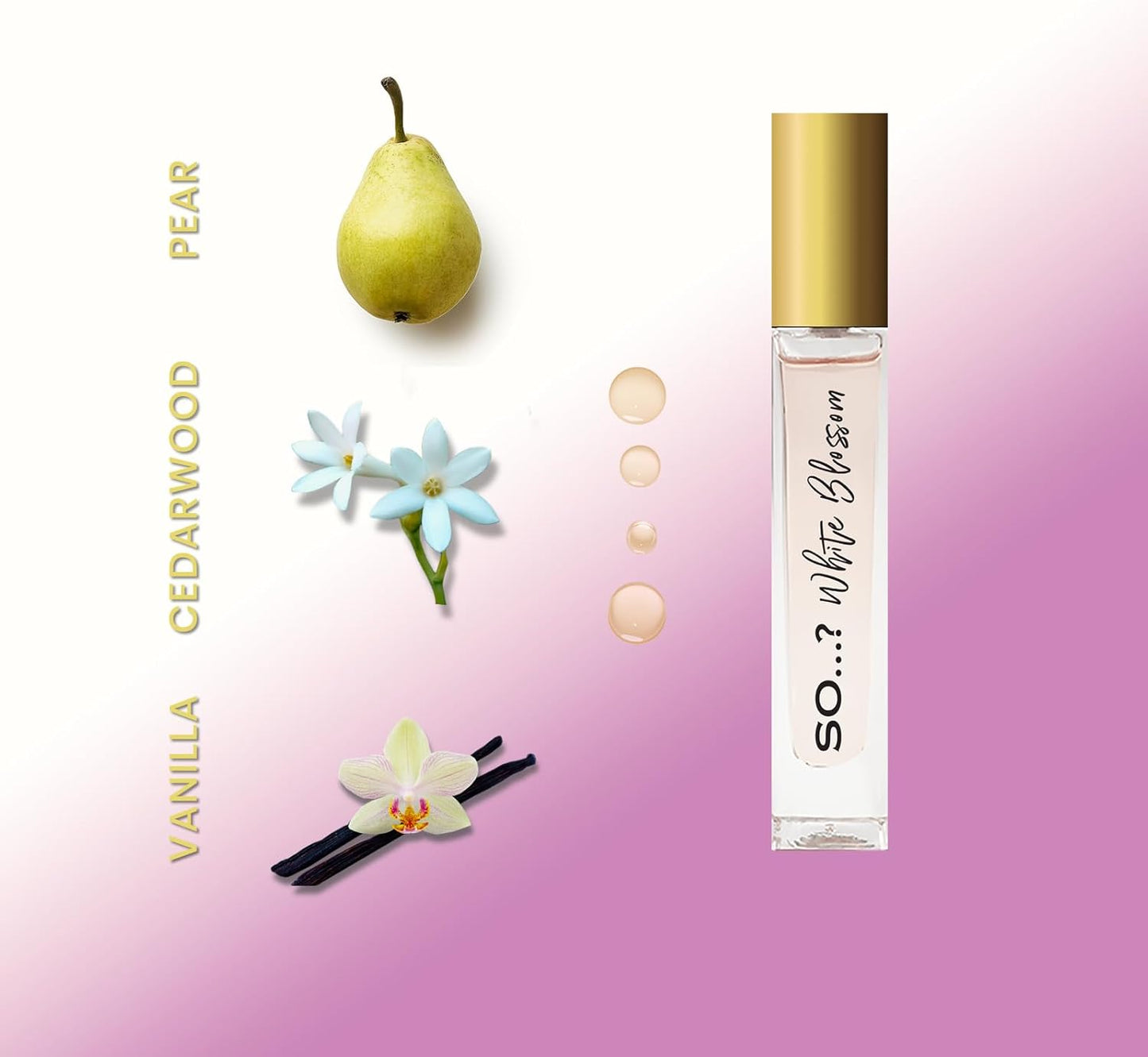So…? Unique Premium Womens Perfume Gift Set, Vanilla Candy, Sweet Pea, White Blossom, Truffle Cream, Eau De Toilette with Long Lasting Fragrance - Travel Size Mini Perfume for Girls (4 x 14ml)