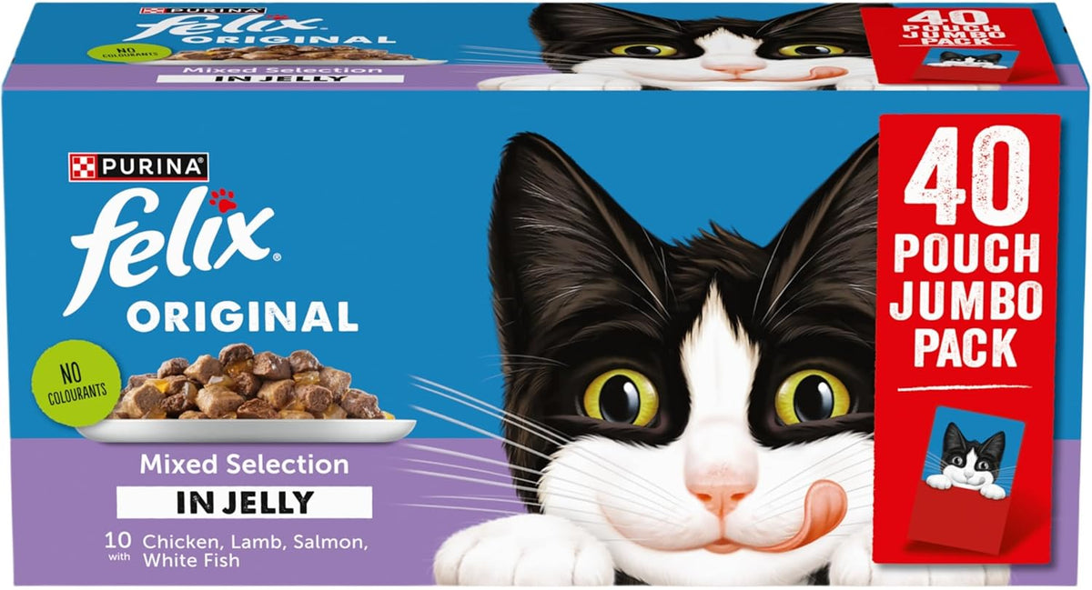 FELIX Original Mixed Selection in Jelly Wet Cat Food 40x85g