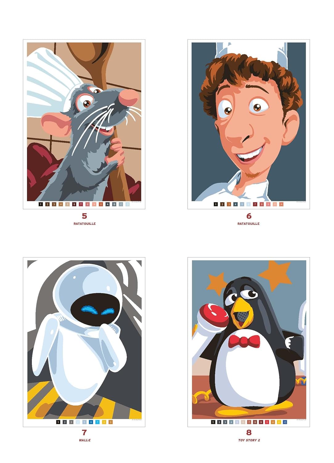 Mystery Colouring – Pixar Colour by Number Book | Reveal Iconic Disney Pixar Characters | Creative Activity & Relaxing Colouring Book for Kids & Adults