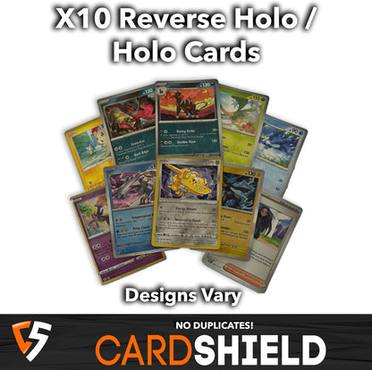 Ultimate Shiny Card Bundle Pokémon TCG – 50 Pokémon Cards with 10 Holo, 1 Rare Ultra Shiny, Coin & Mini Tin Storage Case