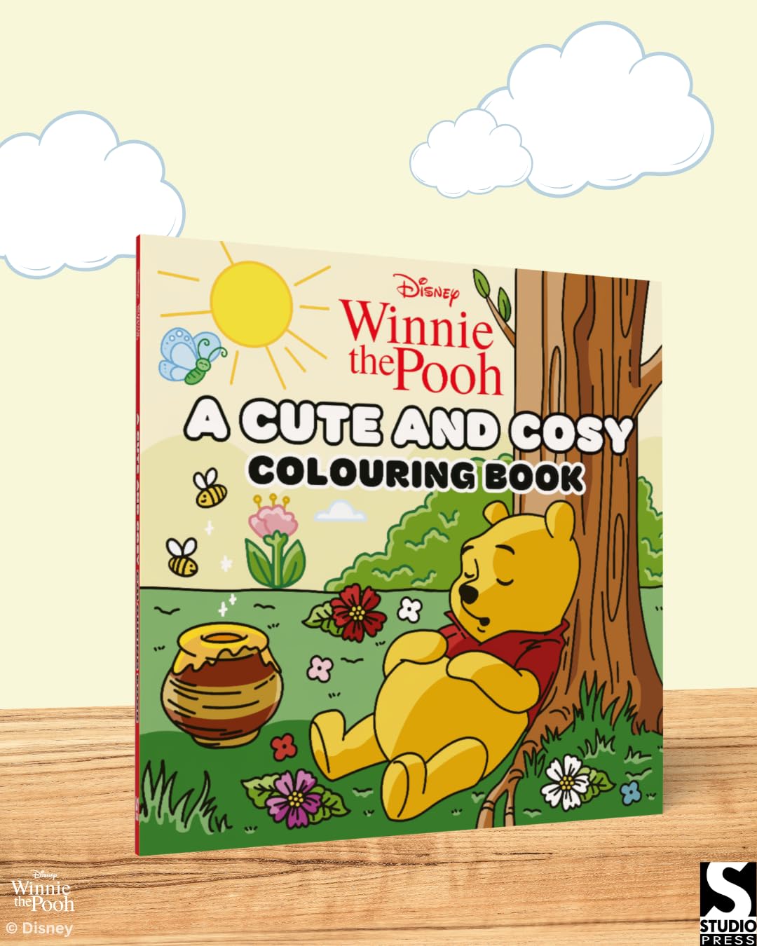 Disney Winnie the Pooh: A Cute and Cosy Colouring Book for Kids & Adults | Relaxing Disney Coloring Pages Featuring Pooh & Friends