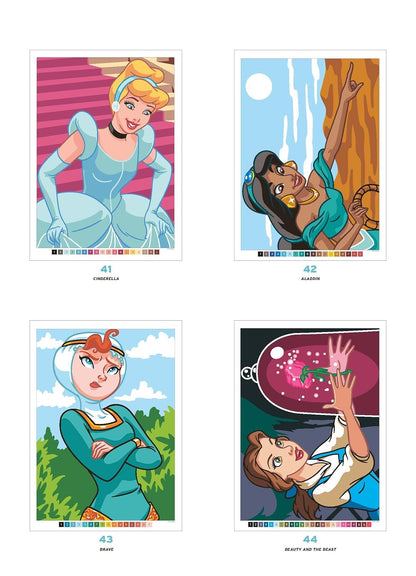 Mystery Colouring – Princesses: Disney Colour by Number Book | Reveal Iconic Disney Princess Characters | Relaxing Colouring Activity Book for Kids & Adults