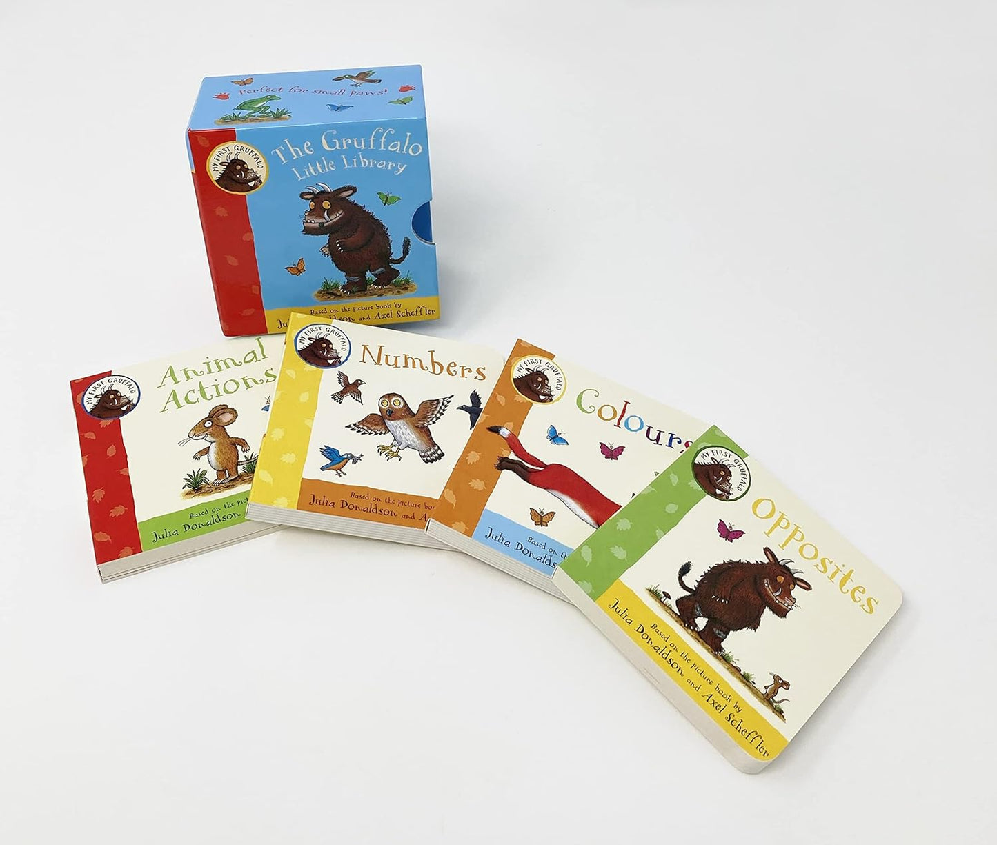 The Gruffalo Little Library – My First Gruffalo Board Book Box Set for Toddlers | Julia Donaldson & Axel Scheffler Children’s Story Collection