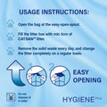 Catsan Hygiene Non-Clumping Cat Litter, 100 Percent Natural, Absorbent, 10 Litre, White