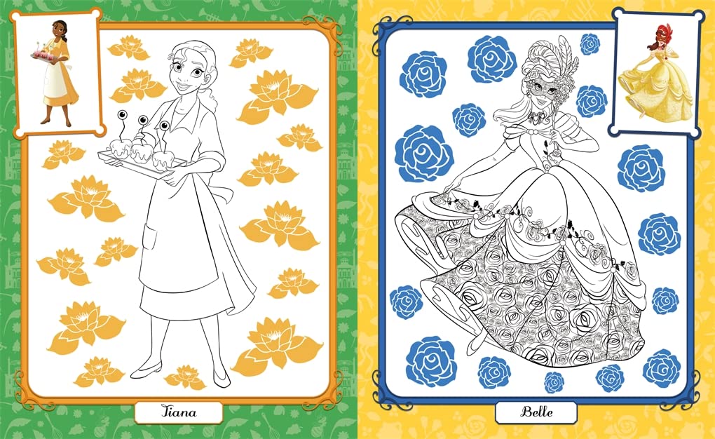 Disney Princess: The Ultimate Colouring Book for Kids | Magical Coloring Pages Featuring Classic Disney Princess Characters | Creative Activity Book