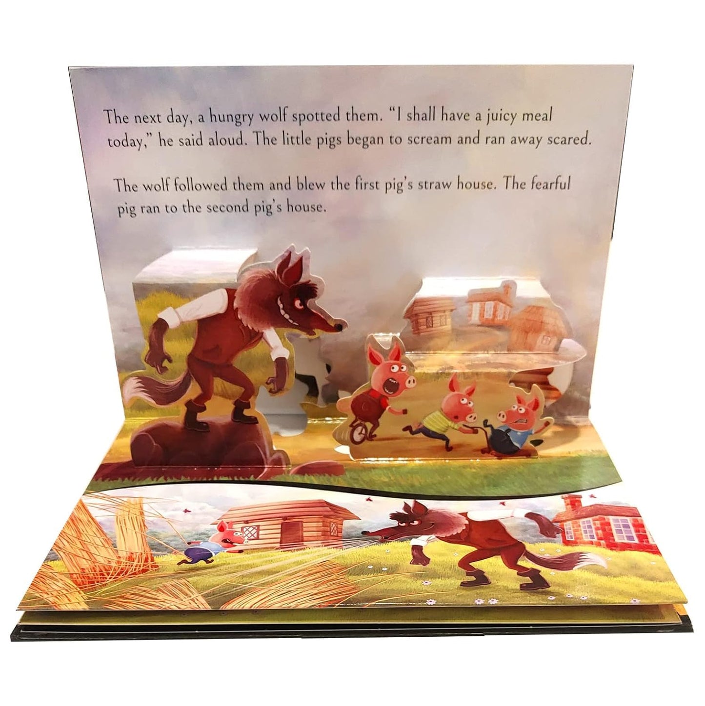 My First Pop-Up Fairy Tales – Three Little Pigs | Interactive 3D Pop-Up Book for Children | Classic Story Book for Kids | Early Learning Gift