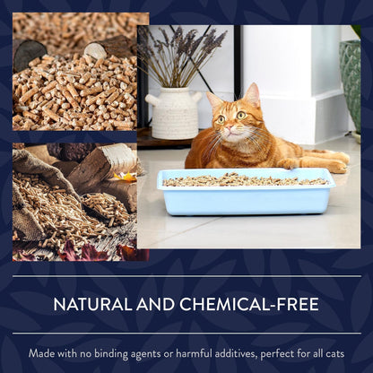 Eco Barn 30L Wooden Pellet Cat Litter 15kg - Biodegradable Non Clumping - Ultra Absorbent Natural Wood Cat Litter