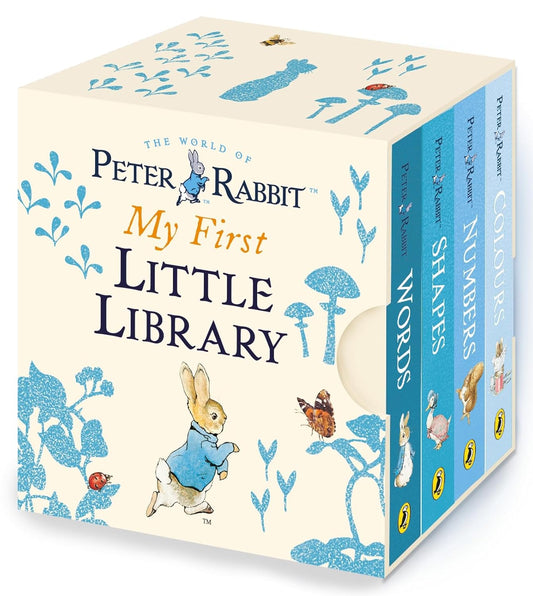 Peter Rabbit My First Little Library Baby Board Book Set | Beatrix Potter Classic Stories for Toddlers | Early Learning & Gift Box Collection