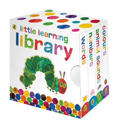 Little Learning Library by Eric Carle | 4 Mini Board Books Gift Set for Toddlers & Babies | Early Learning Box Set