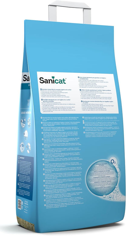 Sanicat Classic Marseille Soap Scented Cat Litter 10L – Fast Absorption – Odor Control – Low Dust Hygienic Cat Litter