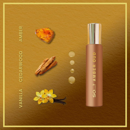 SO…? Oud Premium Womens Perfume Gift Set, Vanilla, Rose, Amber, Silk, Eau De Toilette with Long Lasting Fragrance - Travel Size Mini Perfume for Girls, Ladies Gift Sets (4 x 15ml)