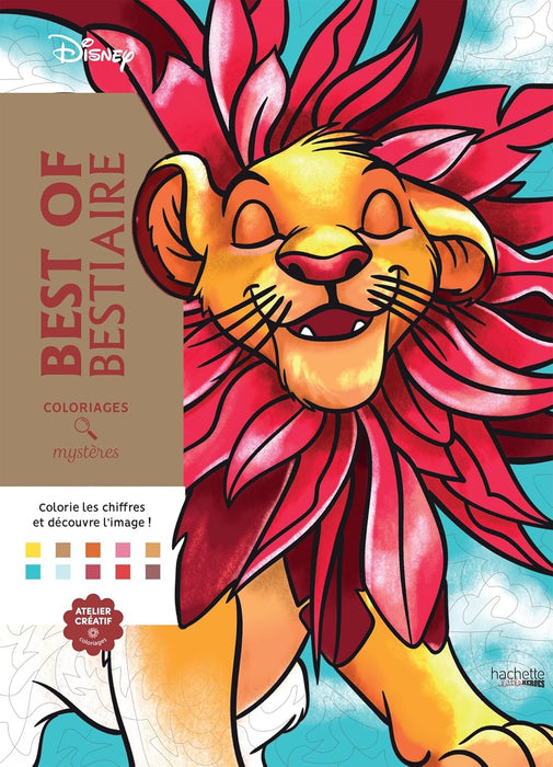 Coloriages Mystères Disney – Best of Bestiaire | Livre de Coloriage Magique par Numéros | Personnages Animaux Disney Officiel