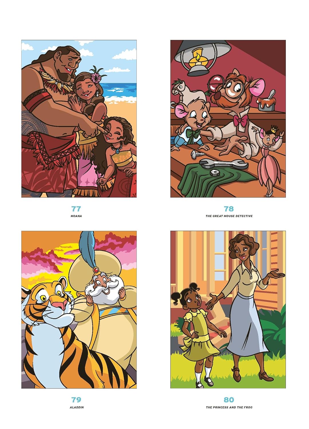 Mystery Colouring – Family | Disney Colour by Number Book | Reveal Iconic Disney Characters | Relaxing Creative Activity for Kids & Adults
