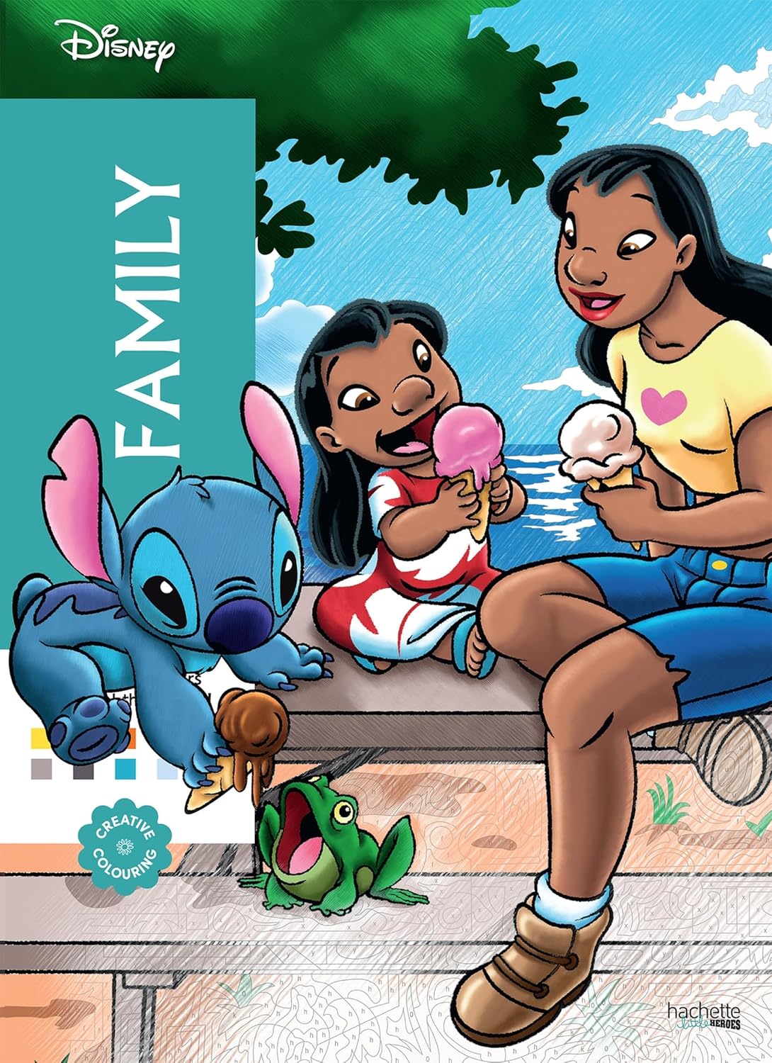 Mystery Colouring – Family | Disney Colour by Number Book | Reveal Iconic Disney Characters | Relaxing Creative Activity for Kids & Adults