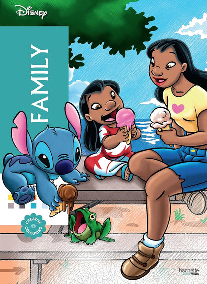 Mystery Colouring – Family | Disney Colour by Number Book | Reveal Iconic Disney Characters | Relaxing Creative Activity for Kids & Adults