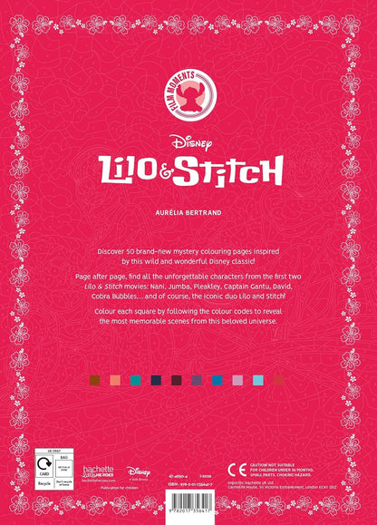 Mystery Colouring – Film Moments Lilo & Stitch | Disney Colour by Number Book | Reveal Iconic Characters & Scenes for Kids & Adults