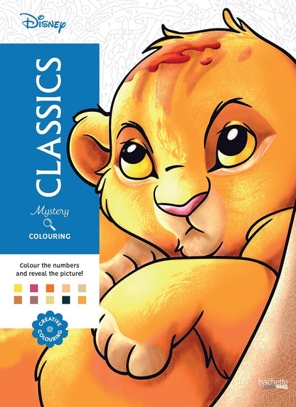 Mystery Colouring Classics Disney Color by Number Book – Reveal Iconic Disney Characters with Hidden Picture Art Pages