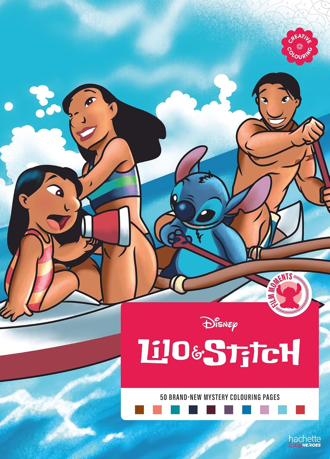 Mystery Colouring – Film Moments Lilo & Stitch | Disney Colour by Number Book | Reveal Iconic Characters & Scenes for Kids & Adults