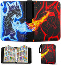 Card Binder for Kids,9 Pocket 50 Pages 900 Cards Capacity,Portable Waterproof PU Trading Card Binder Folder,Collectible Card Album This is the perfect for boys and girls (SL900)