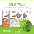 Catit Go Natural Lavender Scented Pea Husk Clumping Cat Litter – Plant Based – Fast Clumping – Deodorising – Dust Free Cat Litter 5.6kg