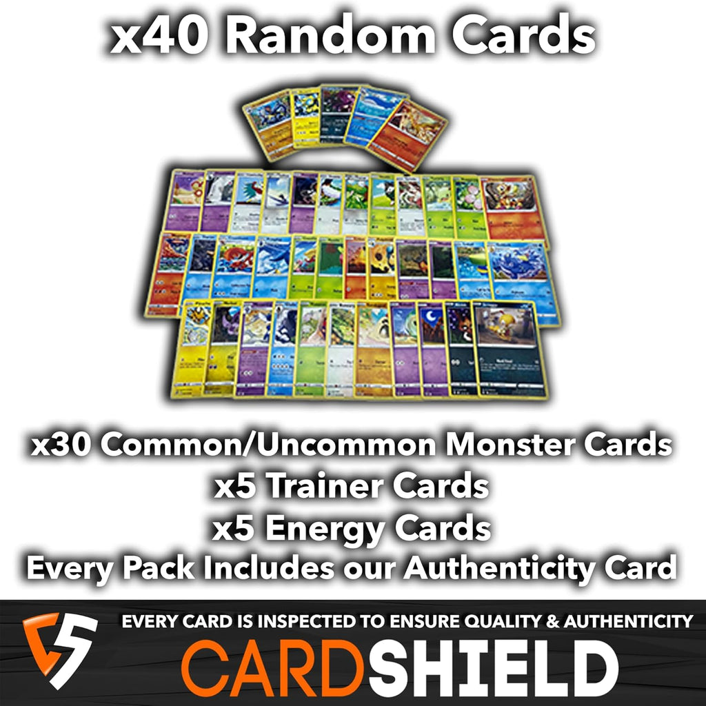 Ultimate Shiny Trading Card TCG Mini Tin Bundle - 50 Random Cards Guaranteed: 10 Holos, 1 Rare Ultra Shiny, 1 Coin & Card Shield Card