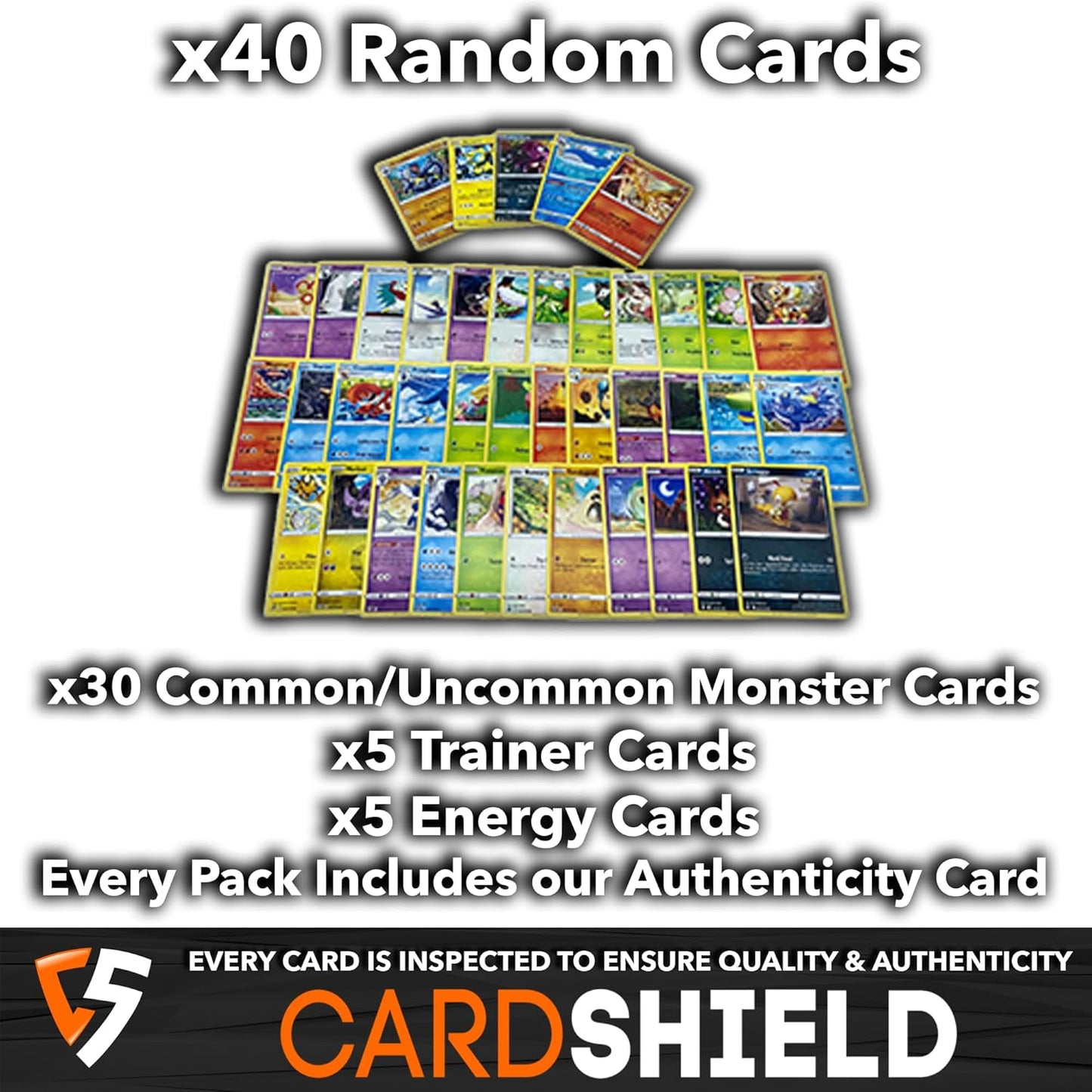Ultimate Shiny Card Bundle Pokémon TCG – 50 Pokémon Cards with 10 Holo, 1 Rare Ultra Shiny, Coin & Mini Tin Storage Case