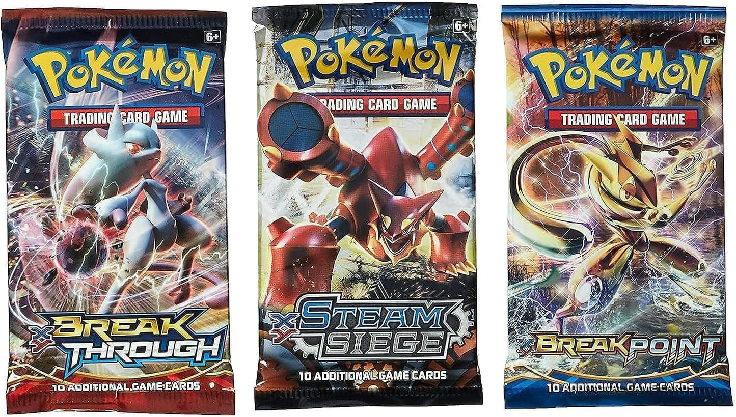 Pokémon Cards 3 Random Booster Packs Bundle | Authentic Pokémon TCG Packs | 30 Trading Cards from Selected Expansions | Collectible Pokémon Card Pack Set